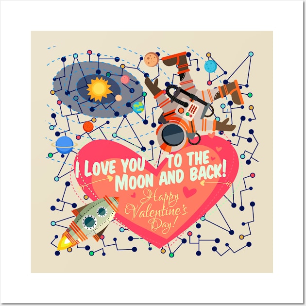 Outer space ROMANCE Wall Art by Mako Design 